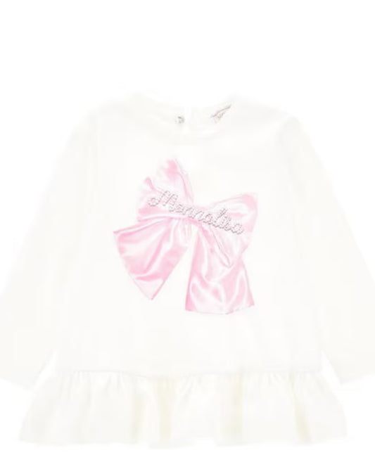 Monnalisa Bow Tunic Top