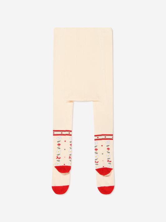 Monnalisa Red baby tights