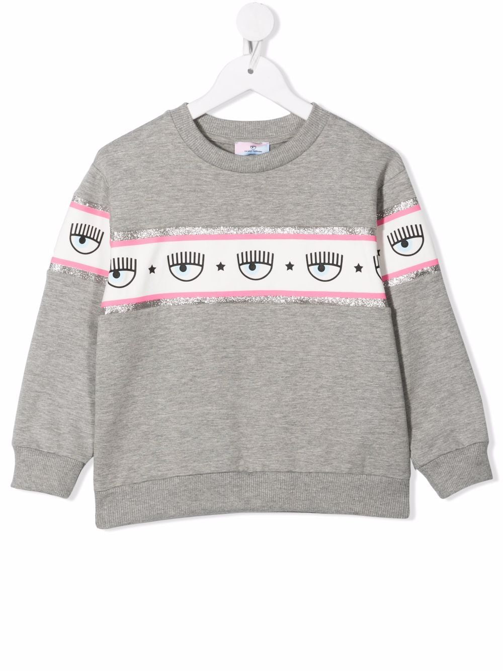 Chiara Ferragni Grey Sweatshirt