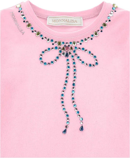 MONNALISA Jewels Pink Top