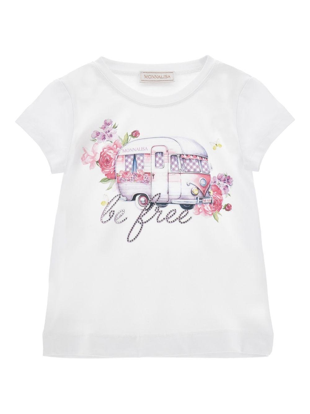 Monnalisa Floral Tshirt
