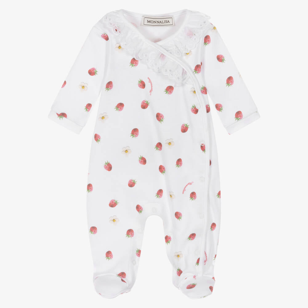 Monnalisa Strawberry Baby Grow