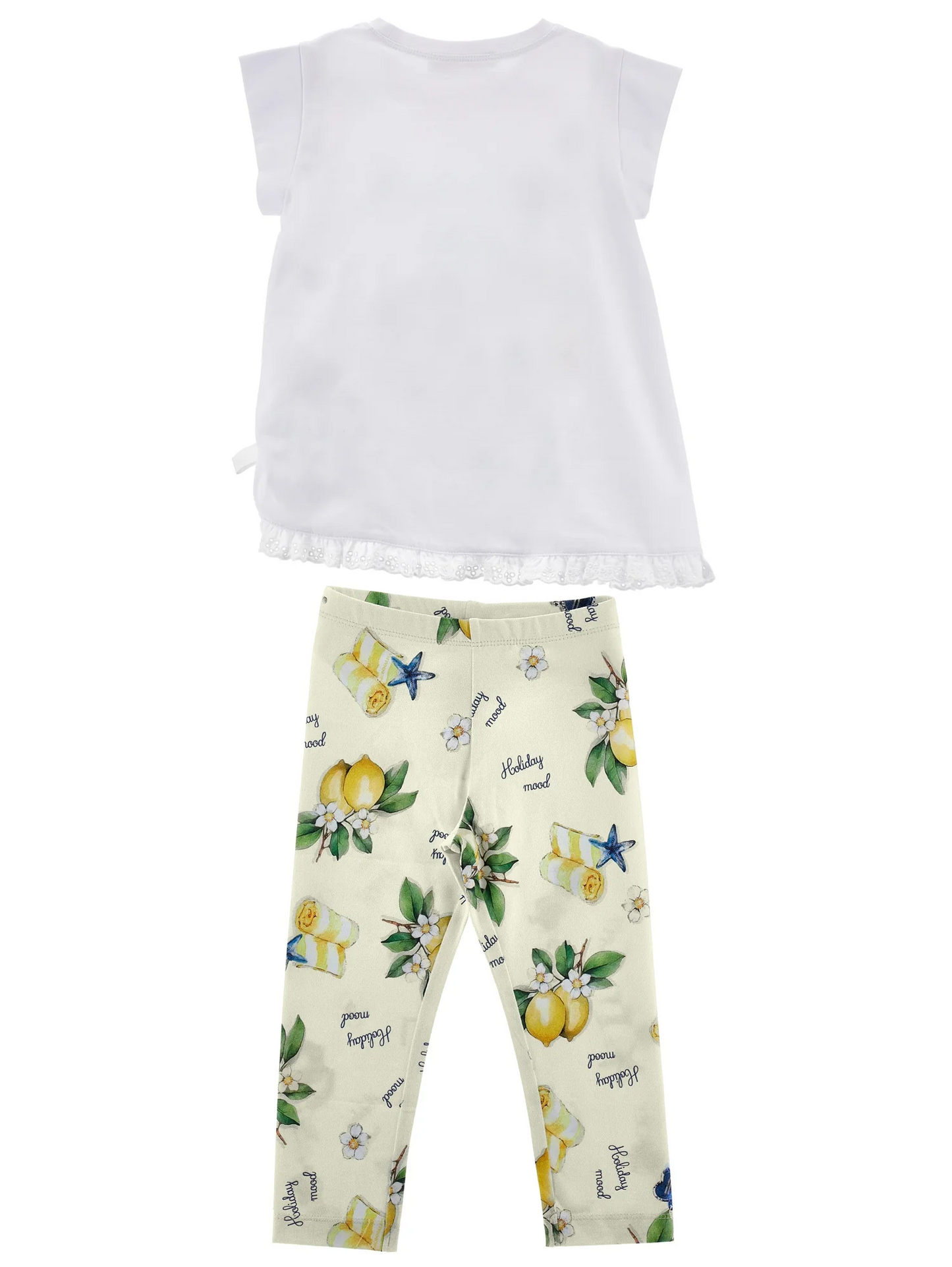 Monnalisa Lemon Tunic and Leggings Set