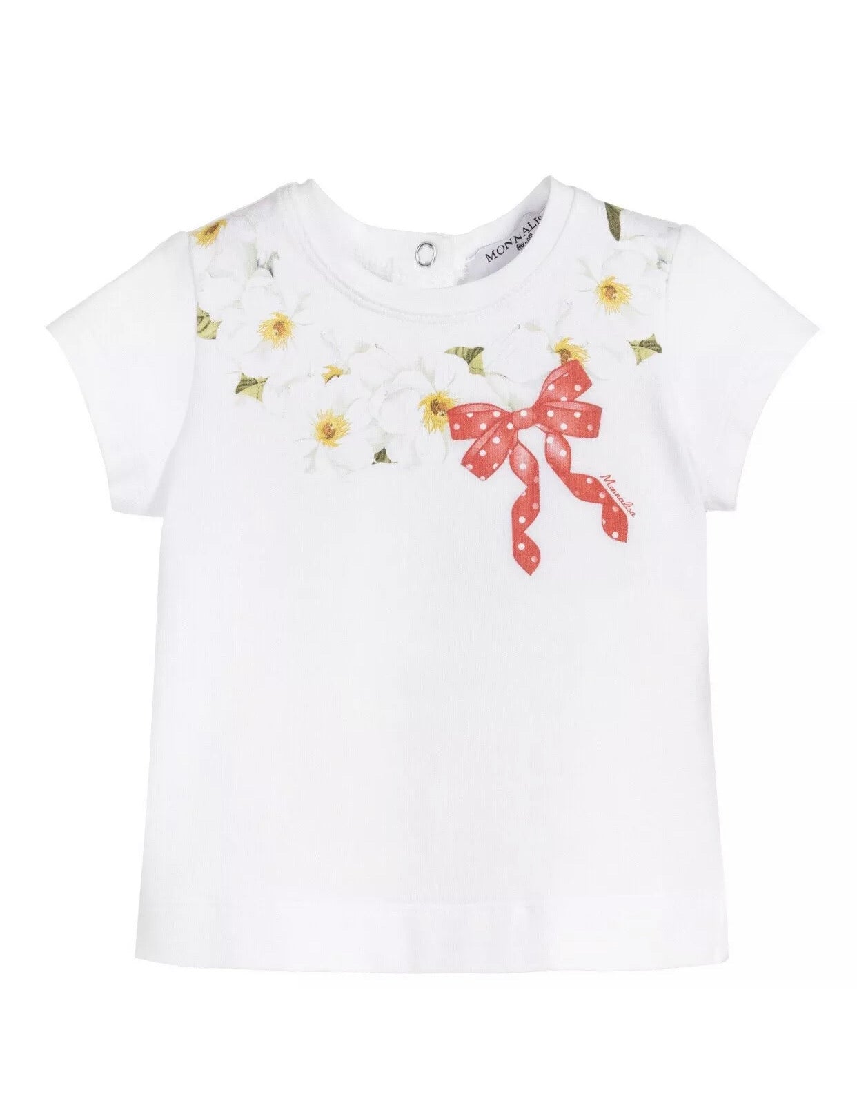 Monnalisa baby top with red bow