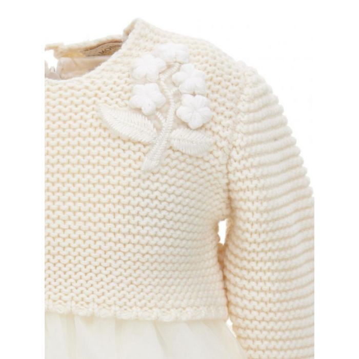 MONNALISA Baby Cream Dress
