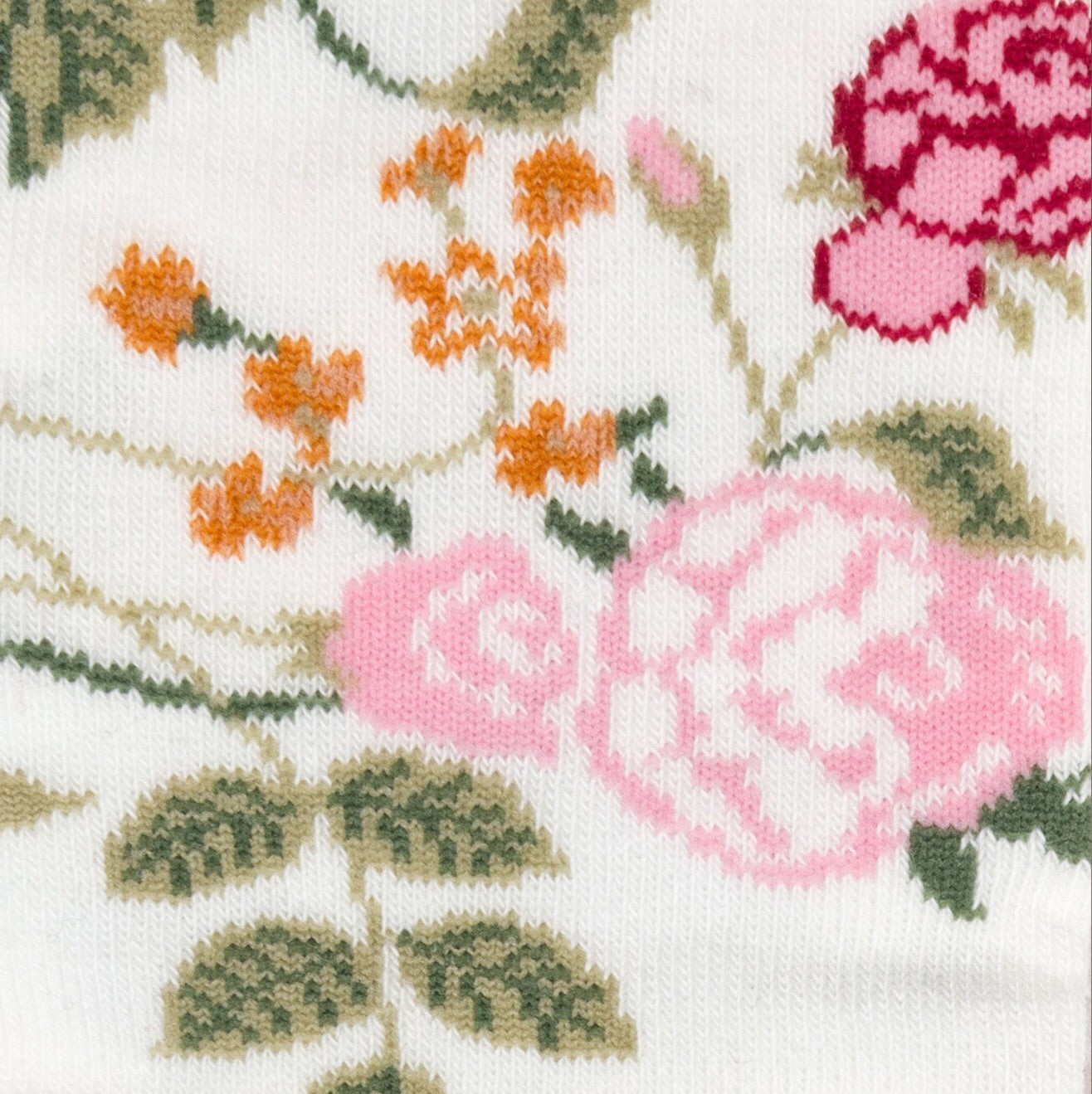 Monnalisa Ivory floral tights