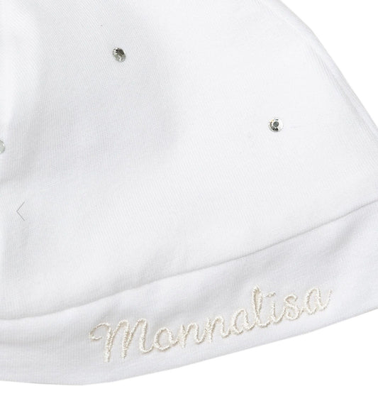 Monnalisa White Baby Hat