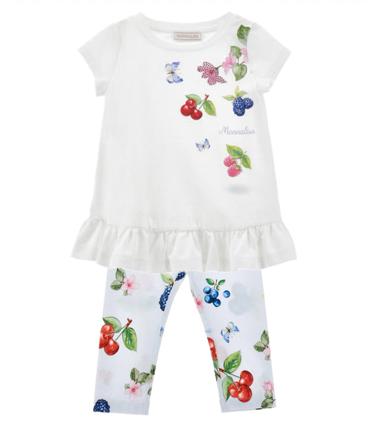 MONNALISA Floral Leggings Set