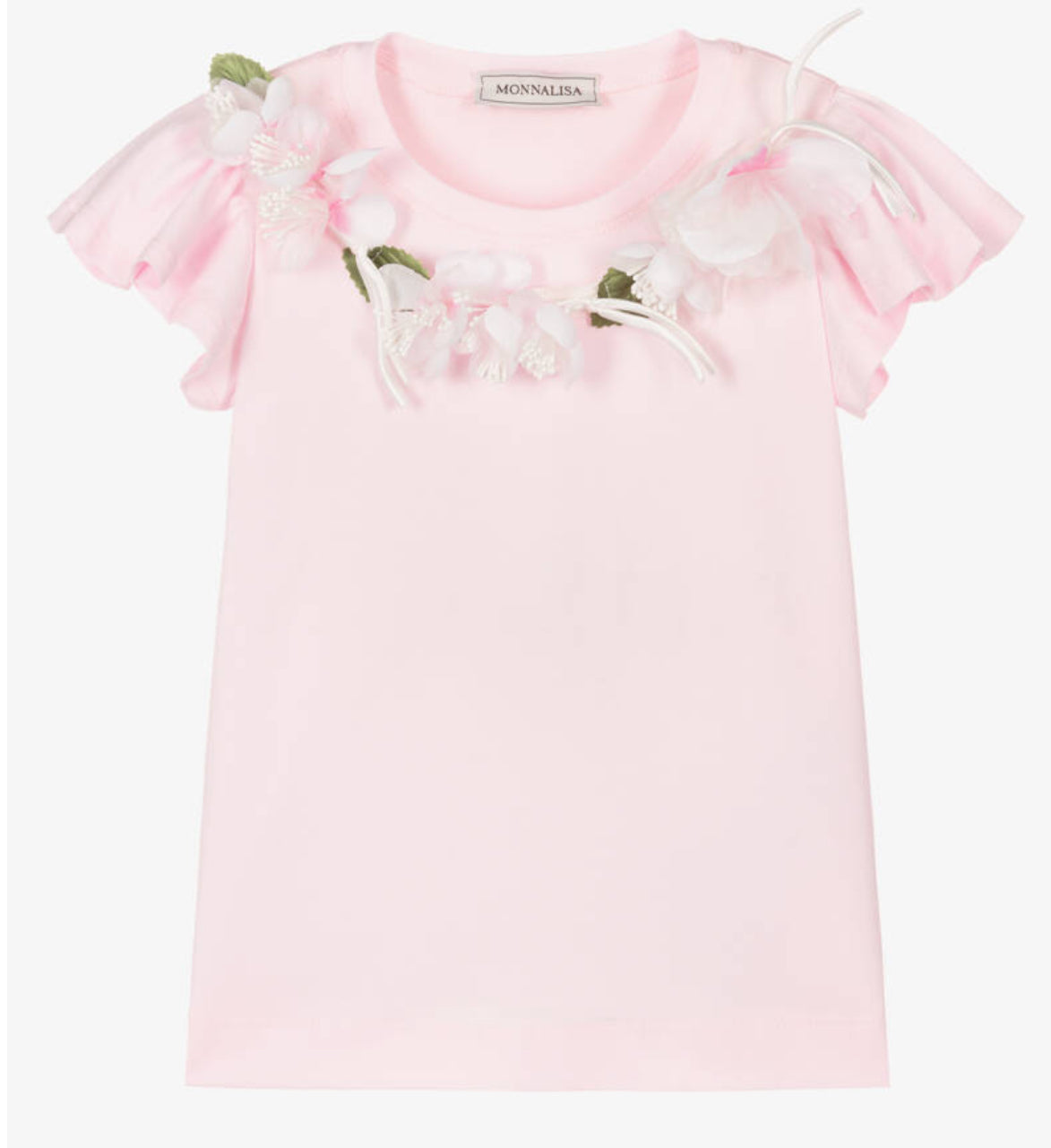 MONNALISA Tulle Pink Skirt and Top