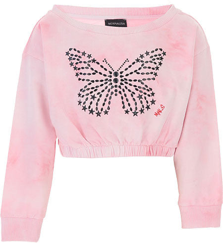 Monnalisa Pink Tie Dye Tracksuit