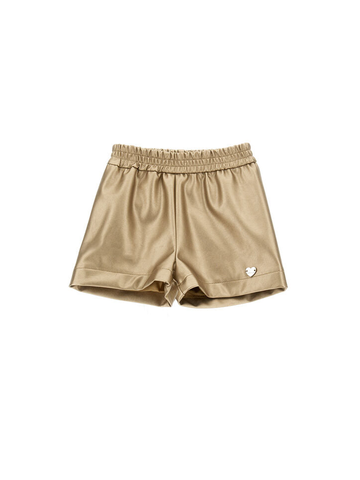 MONNALISA Gold Roses Top and Shorts