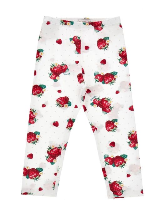MONNALISA Strawberry Tunic Top and Leggings Set