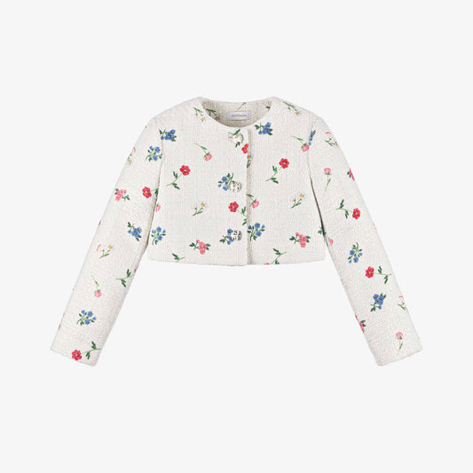 MONNALISA Floral Tulle Skirt Set