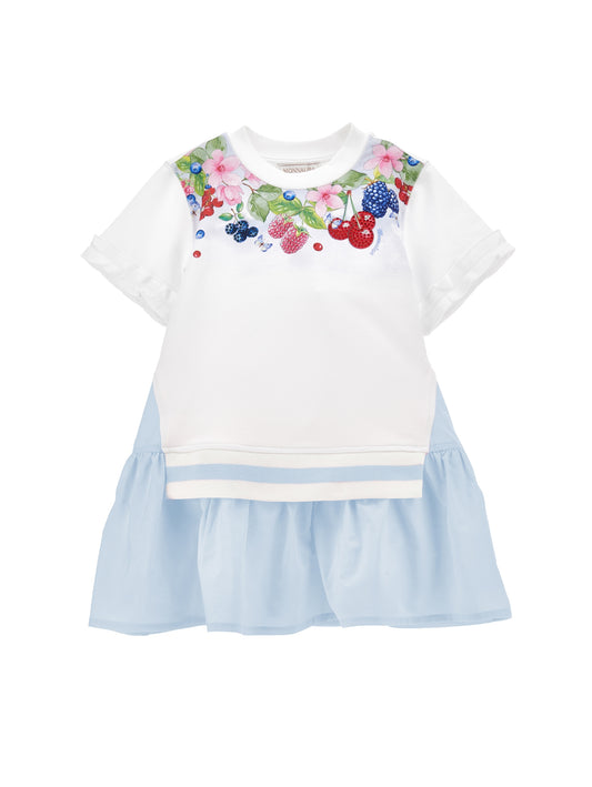 MONNALISA Floral Sweatshirt Dress