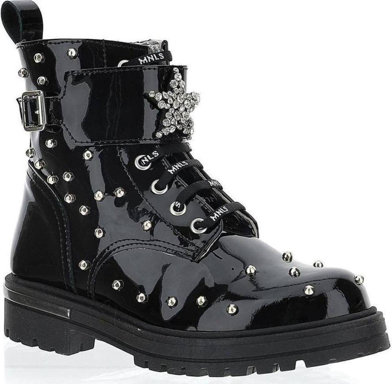 MONNALISA Black Patent Boots