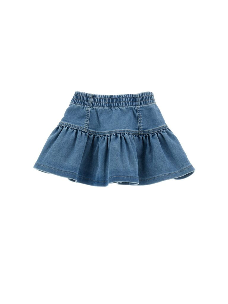 Monnalisa Winnie the Pooh Denim Skirt and Top Set