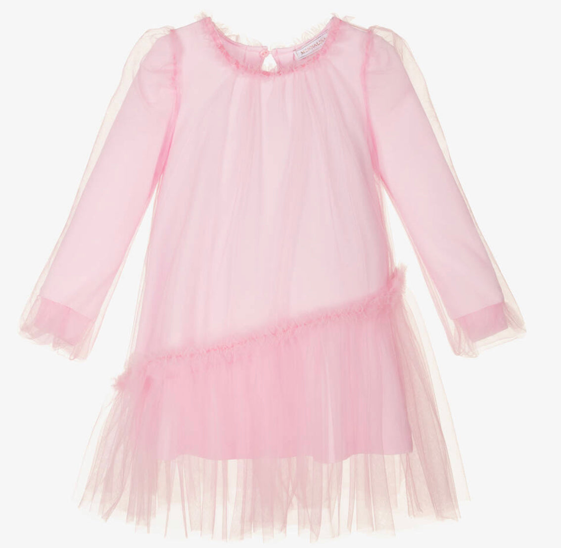 MONNALISA Pink Tulle Dress