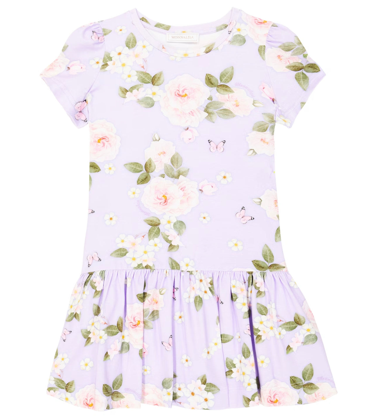 Monnalisa Lilac Floral Dress