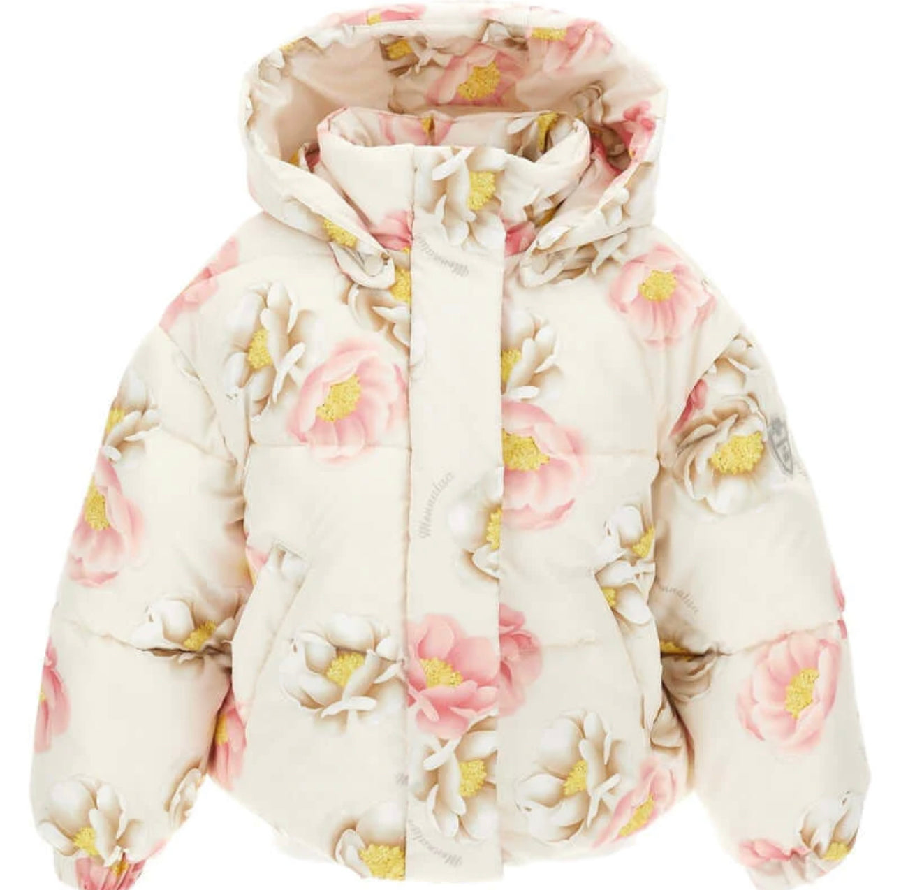 MONNALISA Floral Puffer Jacket