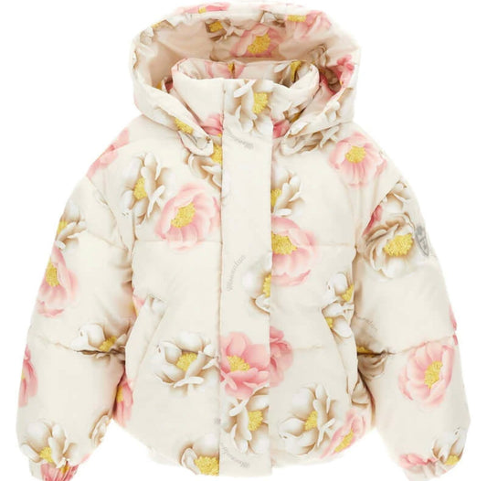 MONNALISA Floral Puffer Jacket
