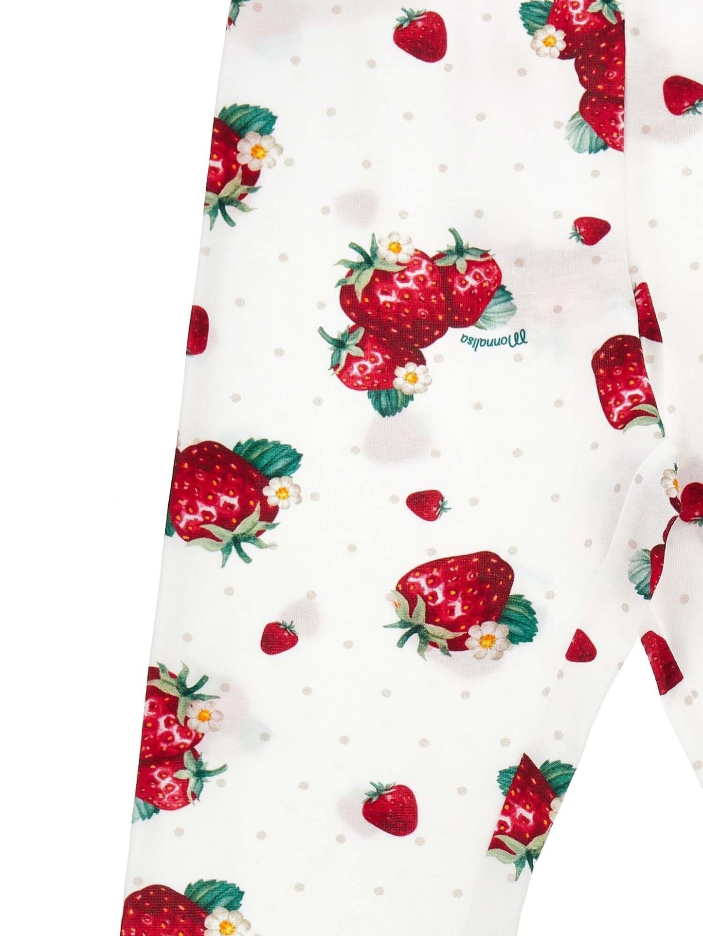 MONNALISA Strawberry Tunic Top and Leggings Set