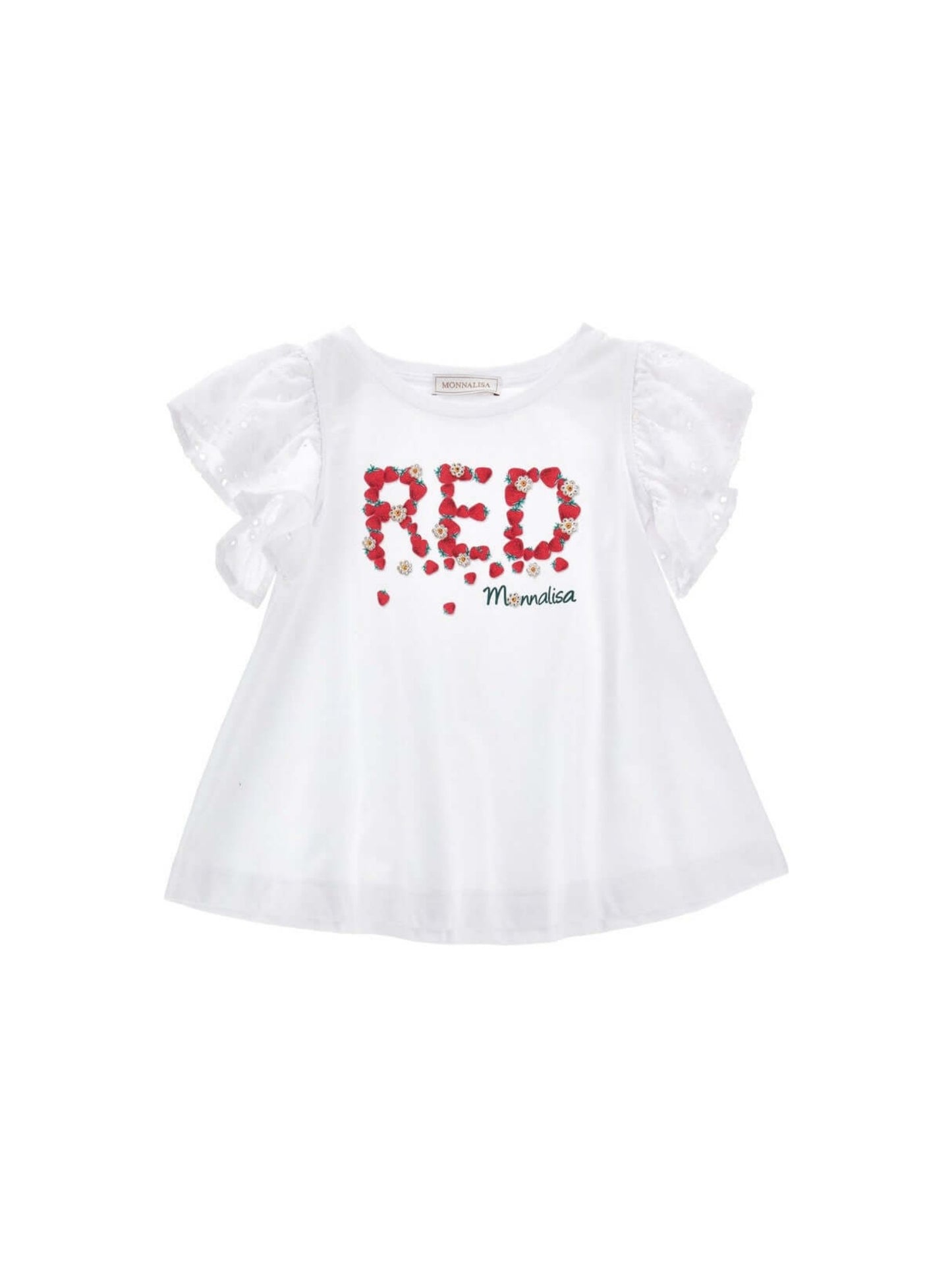 MONNALISA Strawberry Tunic Top and Leggings Set