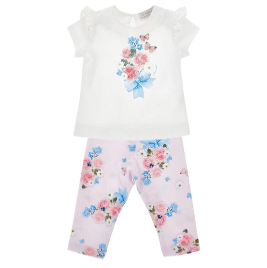 Monnalisa Floral Leggings Set