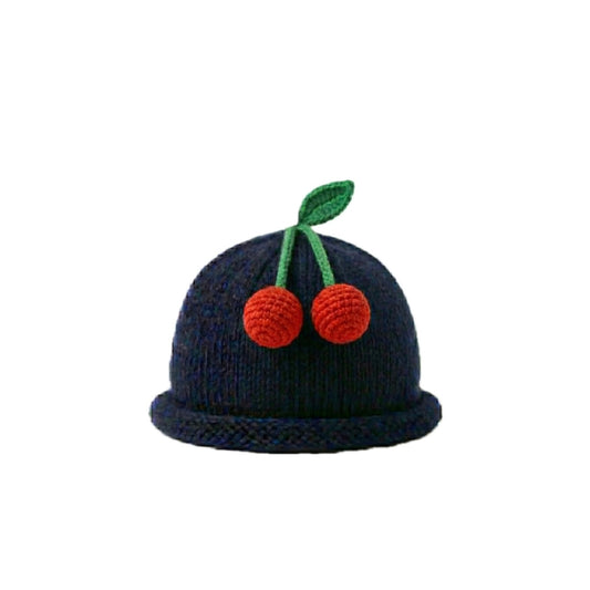 Navy Cherries Hat