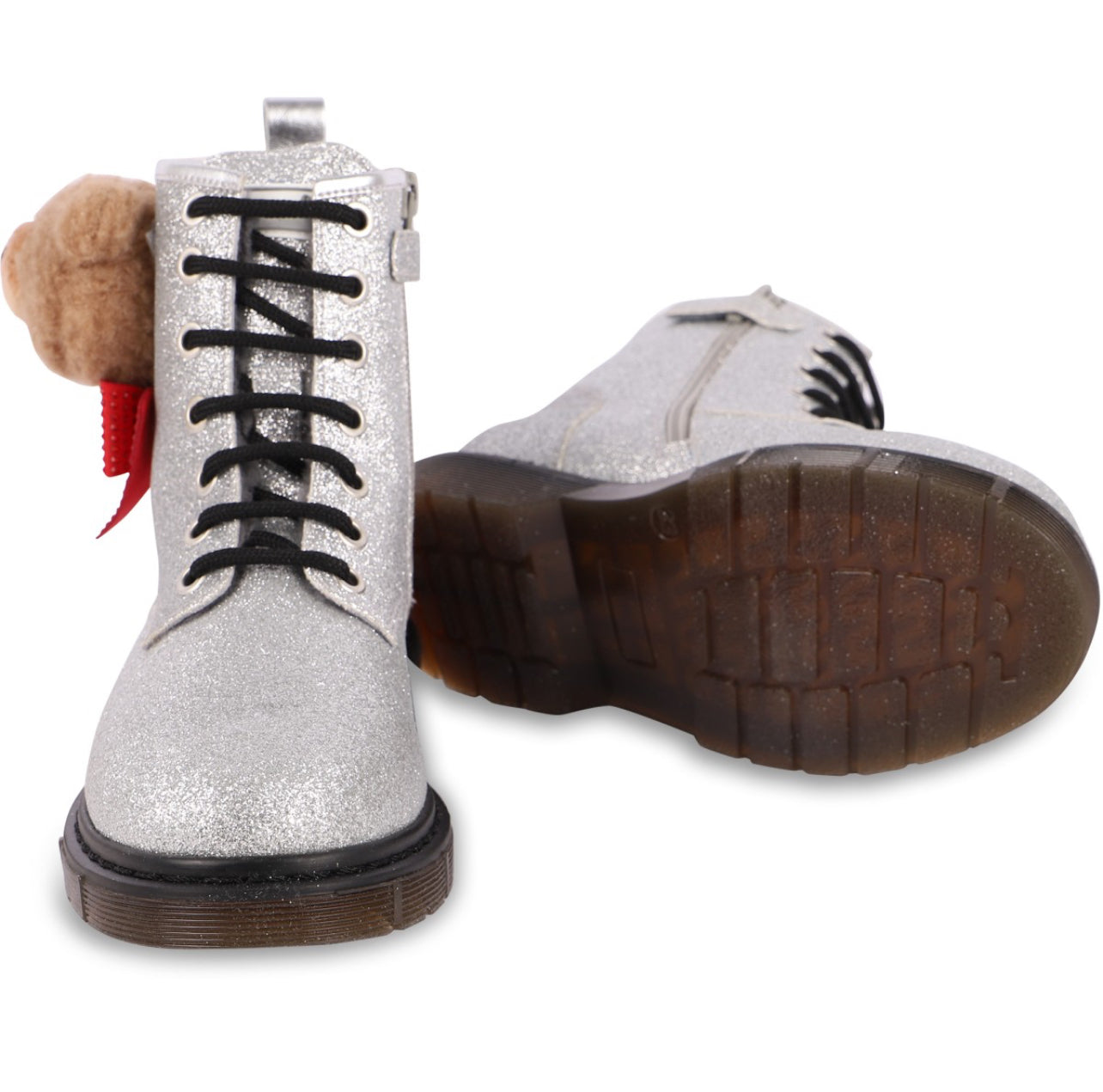 Monnalisa Silver Teddy Boots