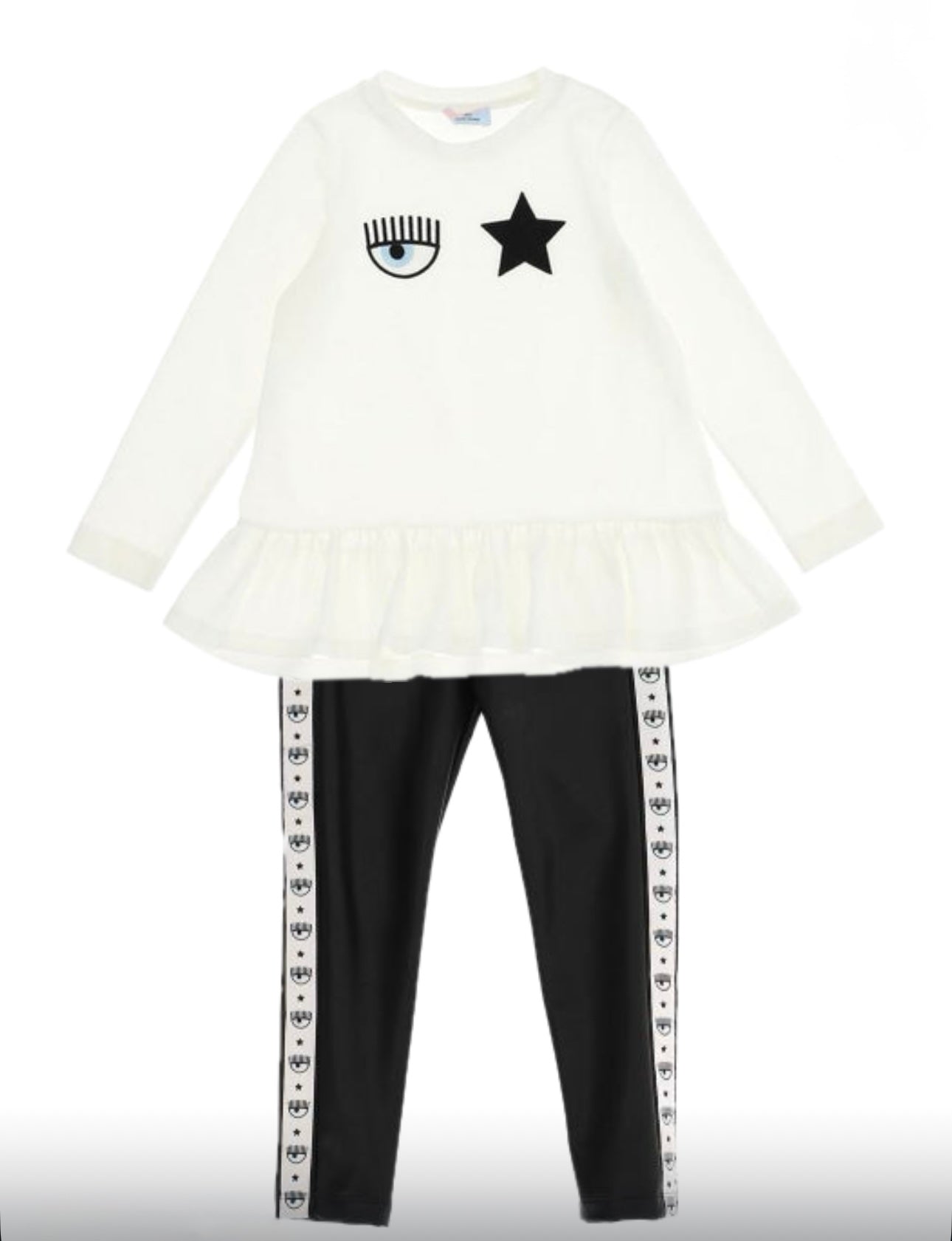Chiara Ferragni Tunic and Faux Leather Leggings Set