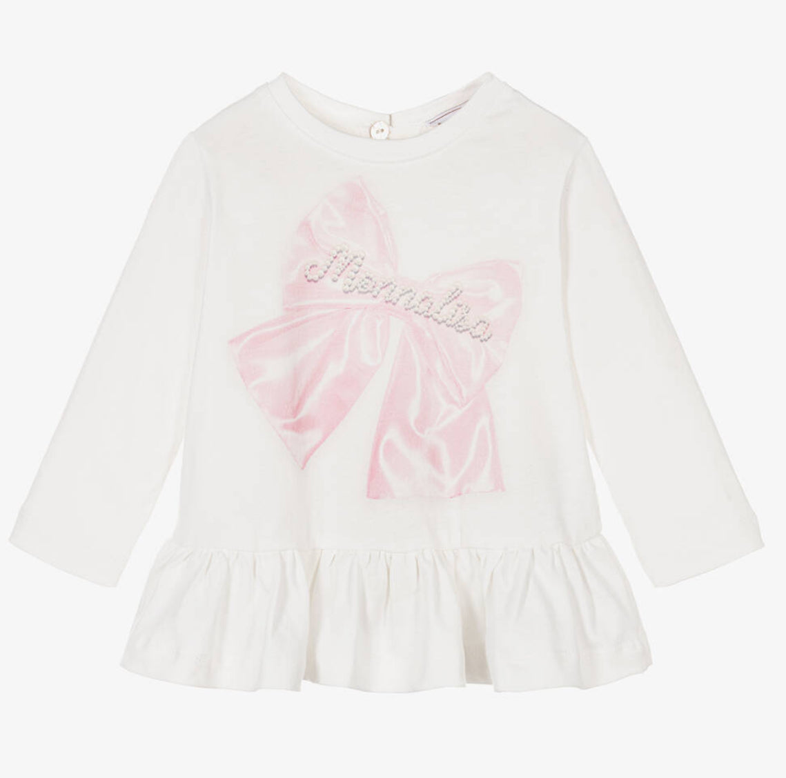 Monnalisa Bow Tunic Top