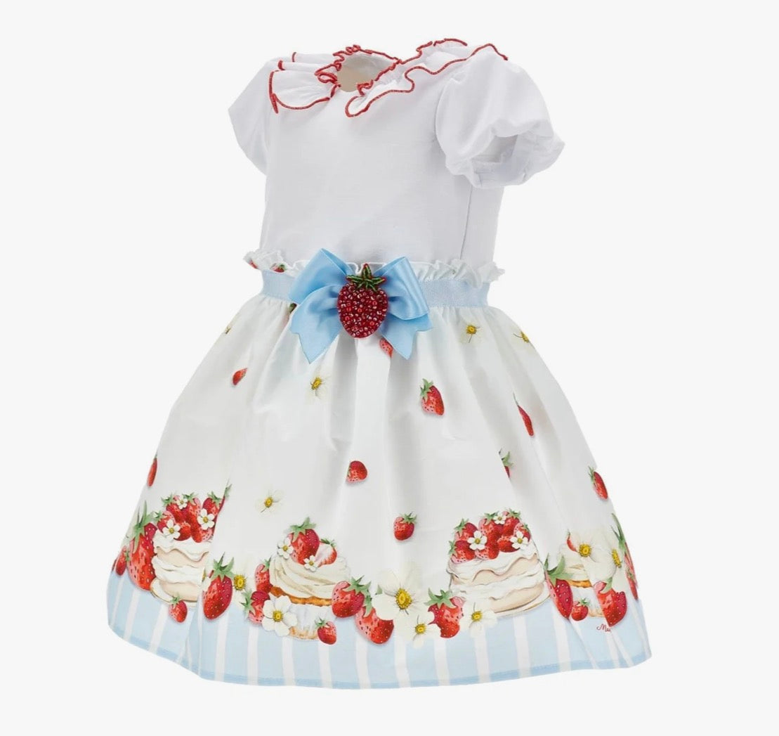 Monnalisa Strawberries Dress