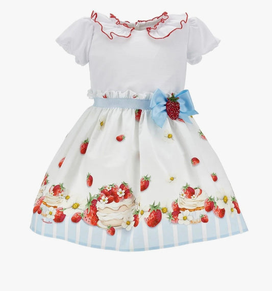 Monnalisa Strawberries Dress
