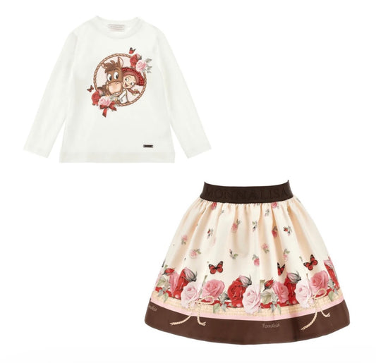 Monnalisa Jessie Skirt Set