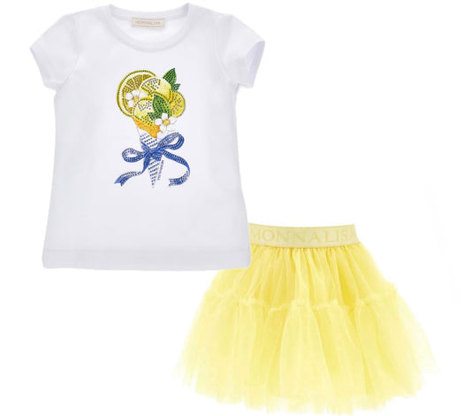 Monnalisa Lemon Tutu Set