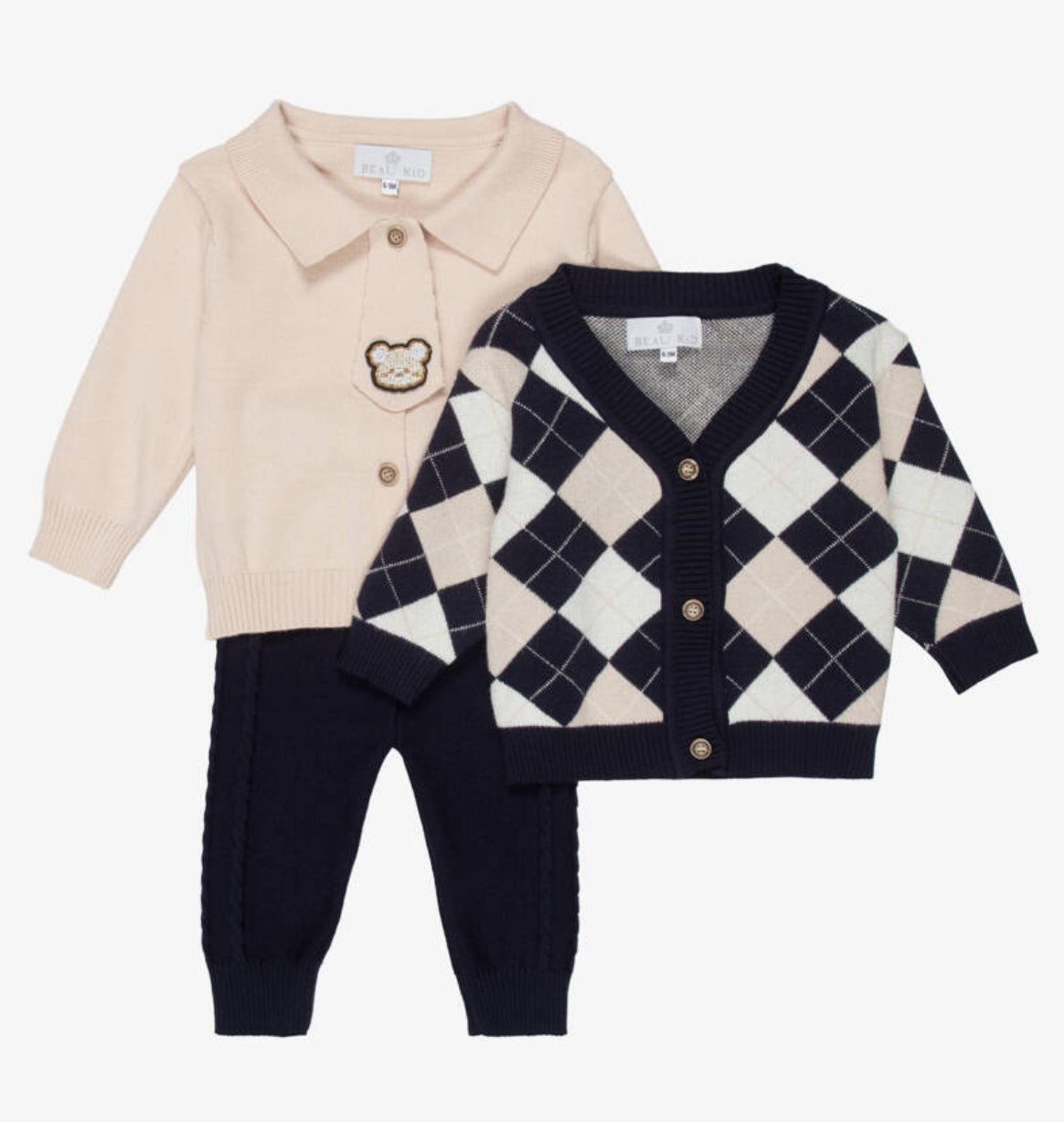 Beau Kid Boy Knit Set