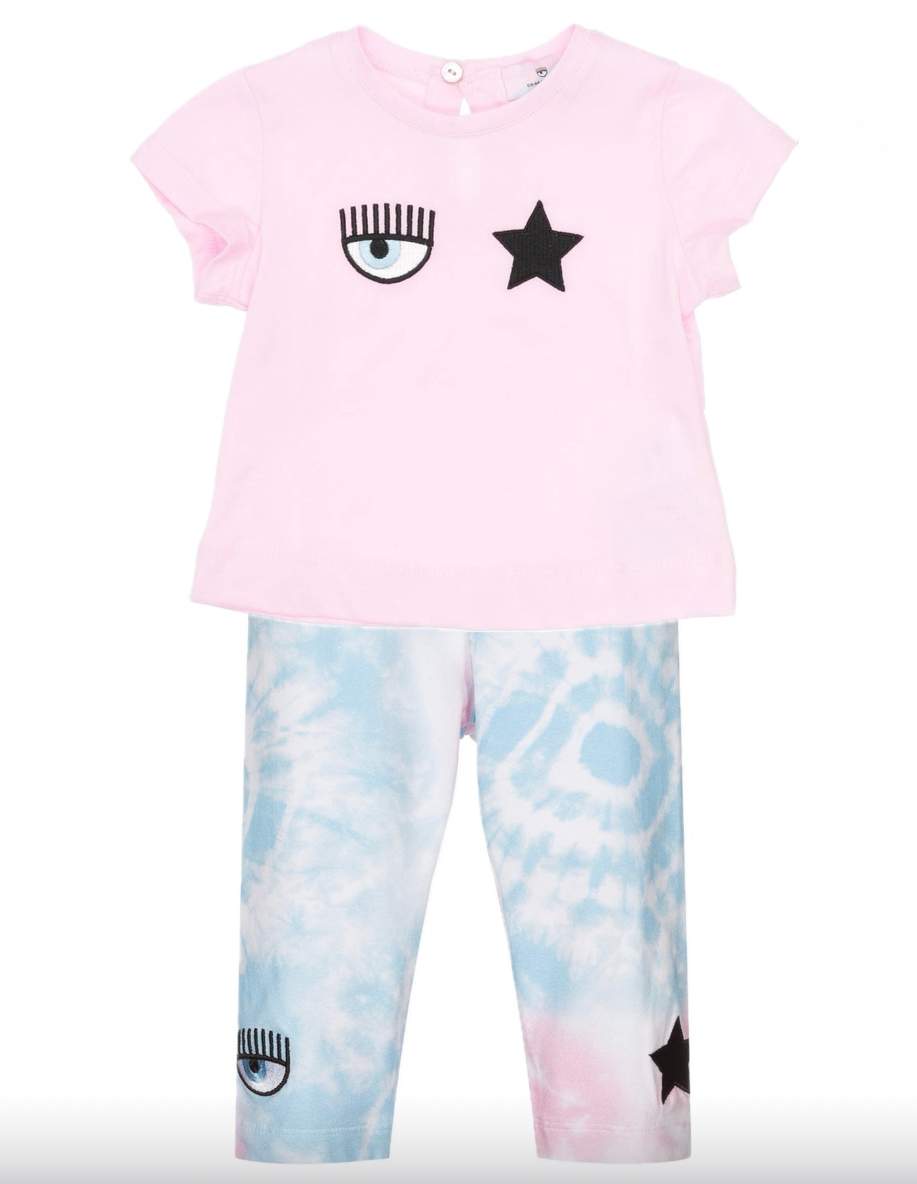 Chiara Ferragni Baby Leggings and Tshirt Set
