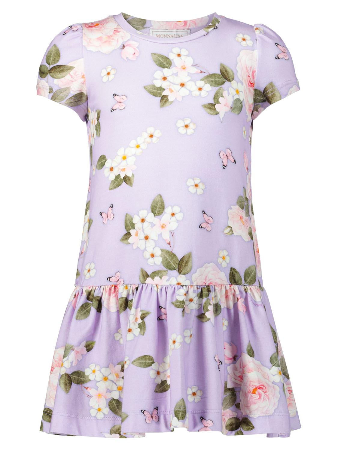 Monnalisa Lilac Floral Dress