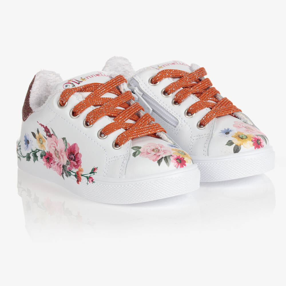 Monnalisa Floral Trainers