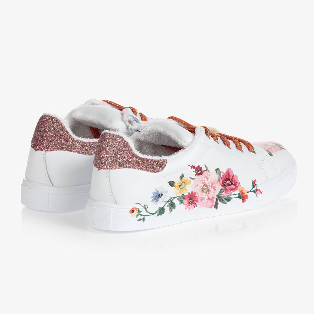 Monnalisa Floral Trainers
