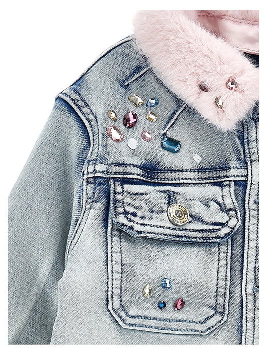 MONNALISA Stitch Denim Jacket