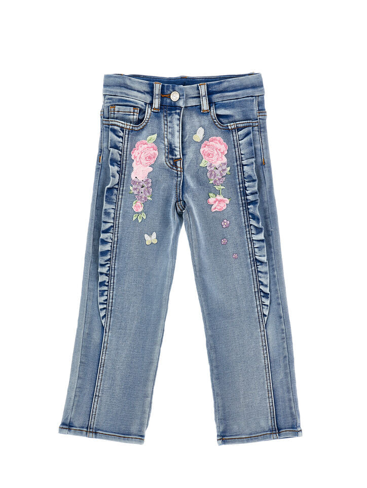 Monnalisa Floral Jeans
