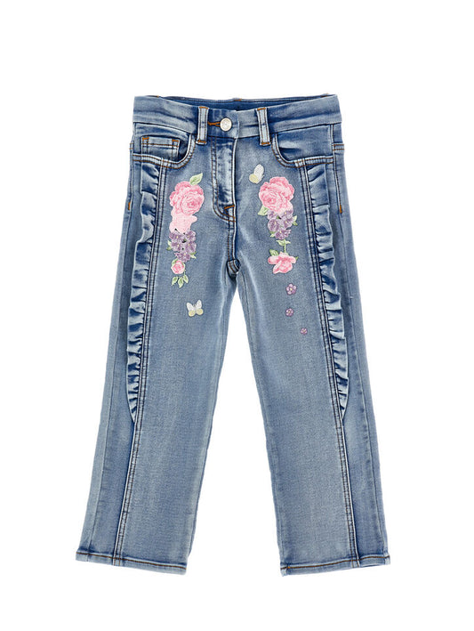 Monnalisa Floral Jeans