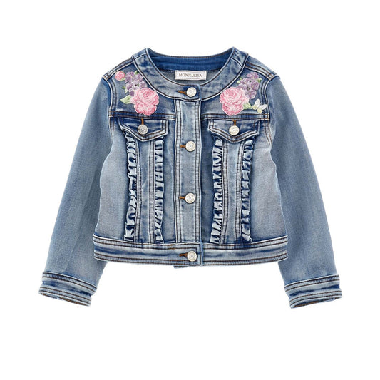 Monnalisa Floral Denim Jacket