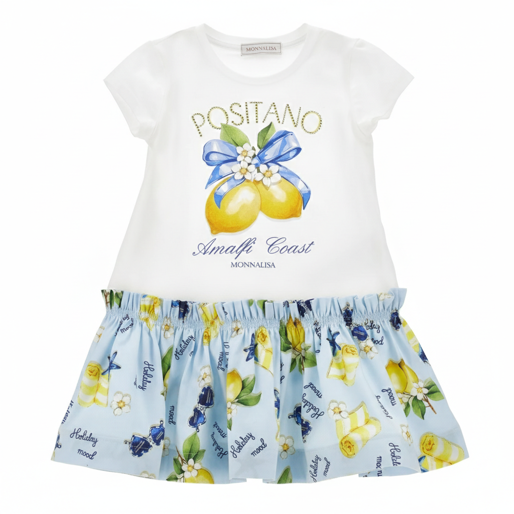 Monnalisa Lemon Dress