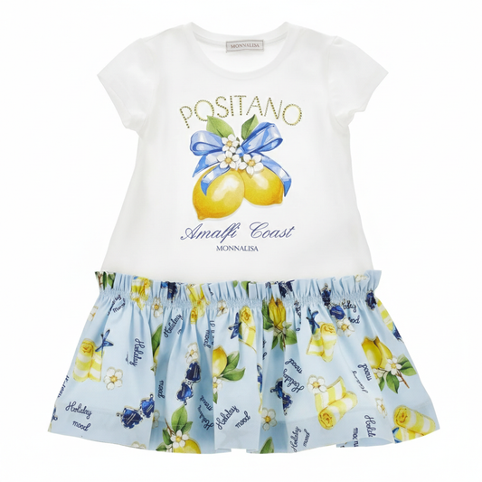 Monnalisa Lemon Dress