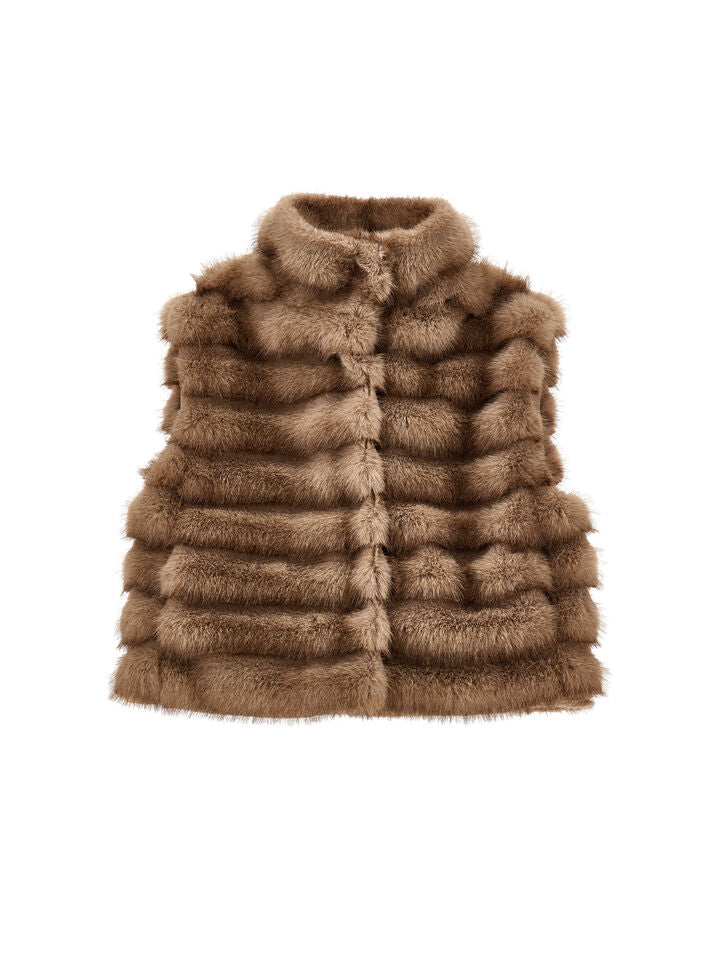 MONNALISA Faux Fur Gilet