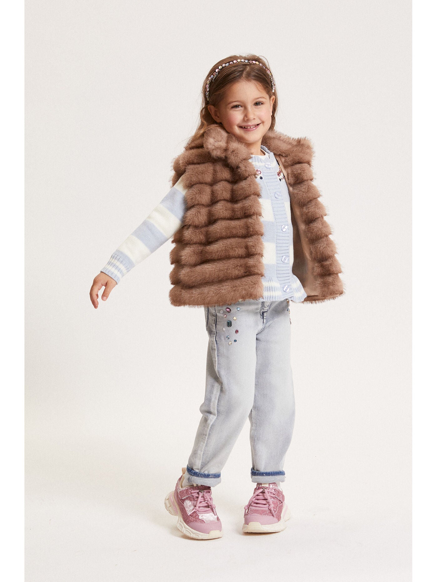 MONNALISA Faux Fur Gilet