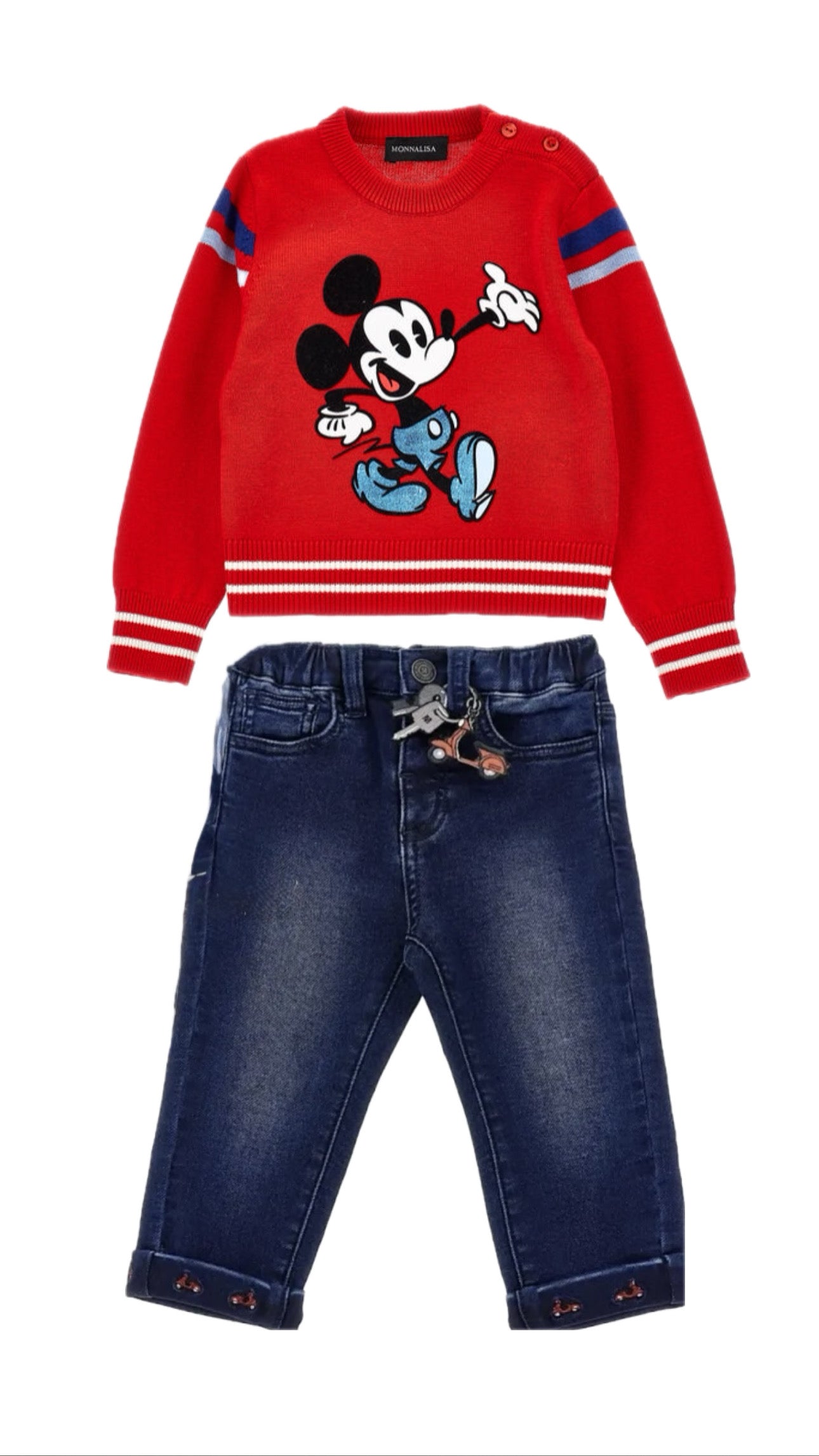 MONNALISA Boys Mickie Jeans Set