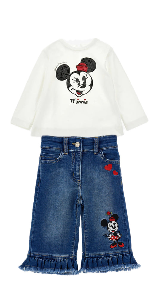 MONNALISA Minnie Jeans and T-shirt
